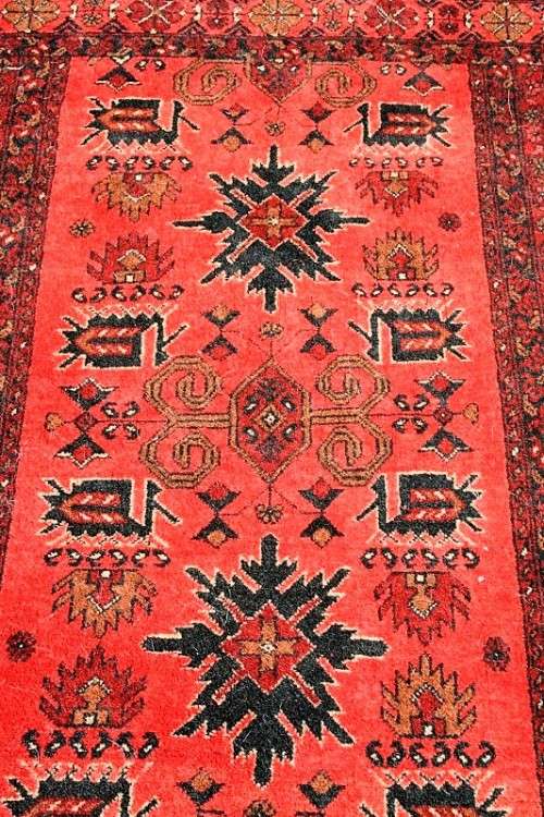 A beautiful vintage Turkish "Turkomen" Persian carpet with a traditional "Tekke" pattern = stunning!