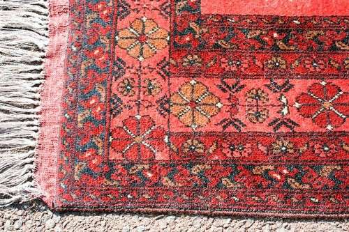 A beautiful vintage Turkish "Turkomen" Persian carpet with a traditional "Tekke" pattern = stunning!
