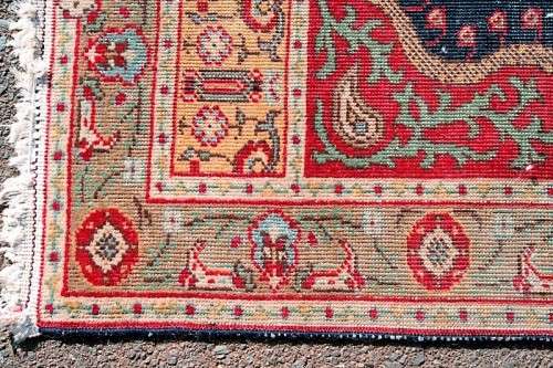A wonderful vintage traditional Turkish "Panderma" (Bandirma) prayer carpet/ rug w/ stunning detail