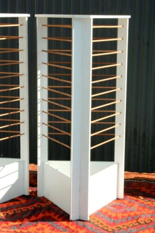 2x fantastic wrapping paper/ hand made paper display stands w/ 30 bars on each stand - price/stand