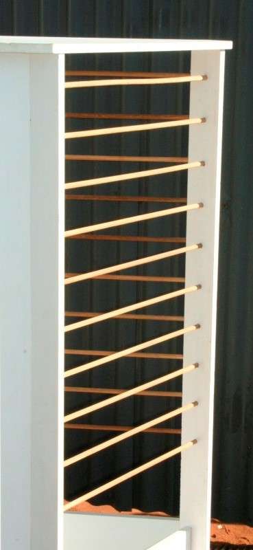 2x fantastic wrapping paper/ hand made paper display stands w/ 30 bars on each stand - price/stand