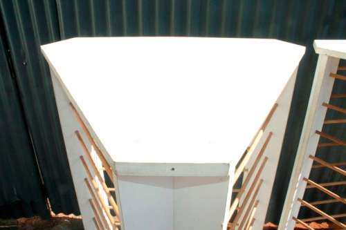 2x fantastic wrapping paper/ hand made paper display stands w/ 30 bars on each stand - price/stand