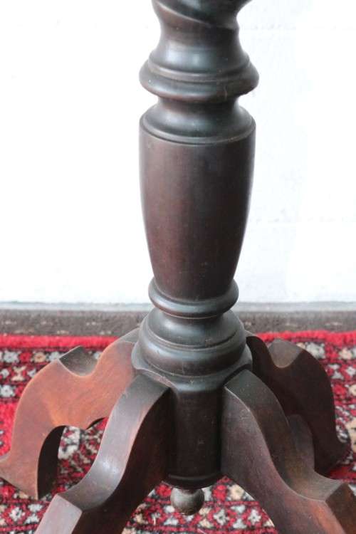 An incredible antique Edwardian solid Imbuia pedestal stand with exquisite barley twist detailing