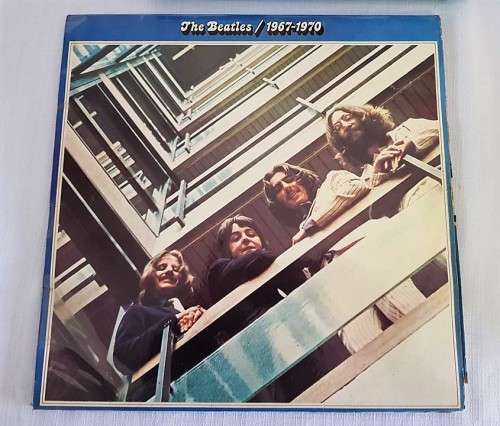 The Beatles "1967-1970" (the blue album) vinyl in superb condition; collectable DOUBLE LP - RS17Sale