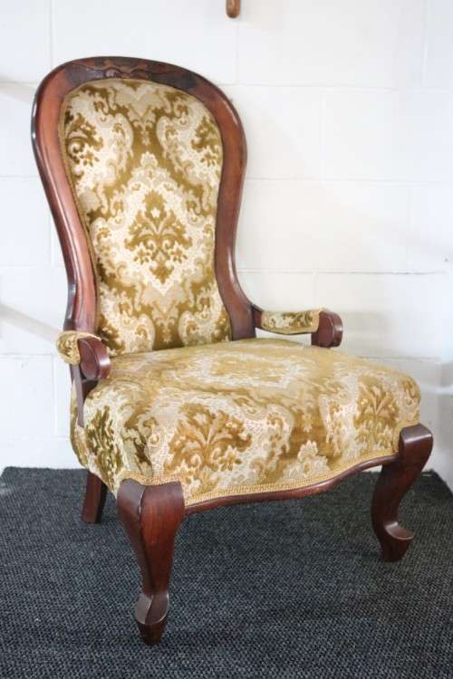 Fantastic Edwardian Rosewood open-arm chair with stunning hand carved detailing; amazing - RS17Sale