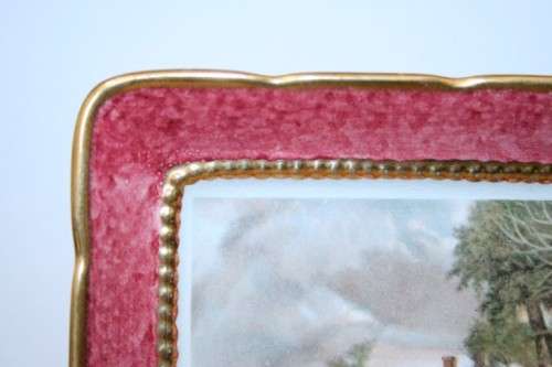 A superb pair of vintage "Lancaster & Sandland" porcelain plates w/ "John Constable" transfer prints