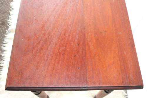 A gorgeous antique solid Teak occasional coffee table w/ three drawers - perfect for a lamp or vase