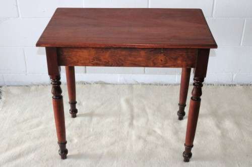 A gorgeous antique solid Teak occasional coffee table w/ three drawers - perfect for a lamp or vase