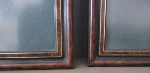 Two stunning (framed behind glass) wildlife birds-of-pray watercolour painting prints - RS17Sale