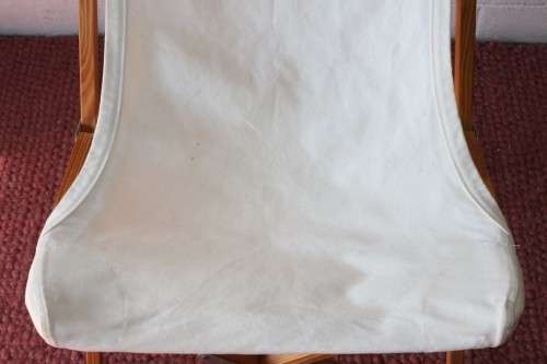 A fantastic modern "Tripolina Butterfly" folding chair w a removable slipcover - stylish & practical