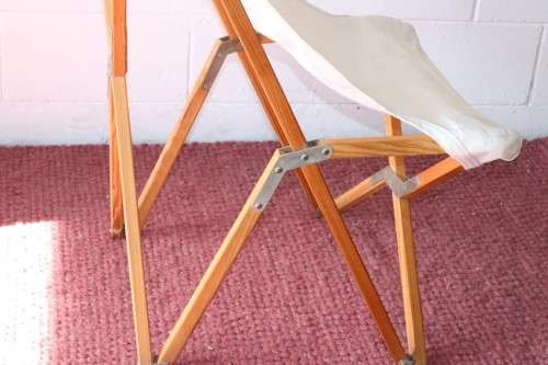 A fantastic modern "Tripolina Butterfly" folding chair w a removable slipcover - stylish & practical