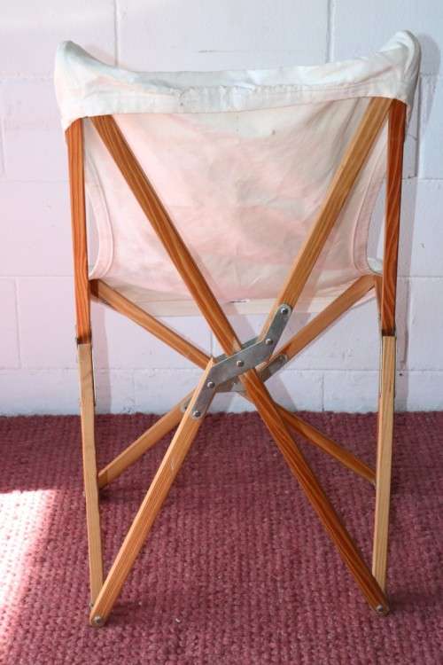 A fantastic modern "Tripolina Butterfly" folding chair w a removable slipcover - stylish & practical