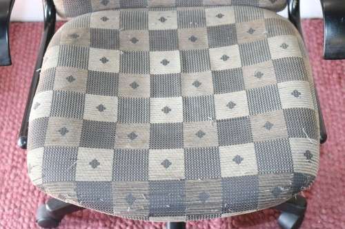 A comfortable fabric upholstered swivel office/ desk chair; would be ideal for home study - RS17Sale