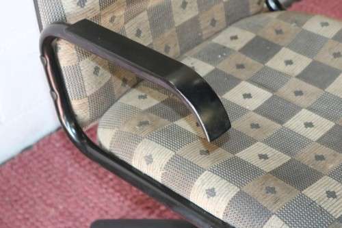 A comfortable fabric upholstered swivel office/ desk chair; would be ideal for home study - RS17Sale