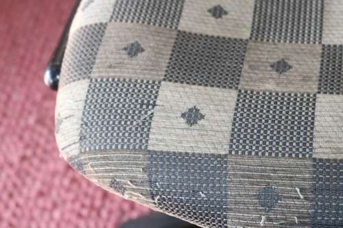 A comfortable fabric upholstered swivel office/ desk chair; would be ideal for home study - RS17Sale