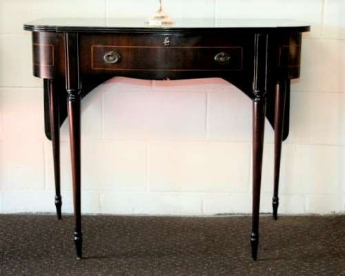 A superb french lacquered dining room suite incl extendable table, 8x chairs, buffet & extension