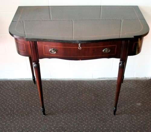 A superb french lacquered dining room suite incl extendable table, 8x chairs, buffet & extension