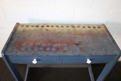 Two amazing desks/ work benches - perfect to repaint or restoration projects - bid/ table RS17Sale