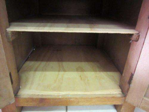 A charming Oak storage cabinet w/ two doors and ample shelf space - great bedroom storage - RS17Sale