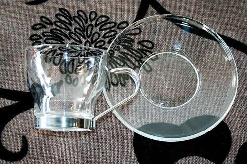 Four stunning original Italian made Vitrosax demitasse/ espresso coffee cups in great condition