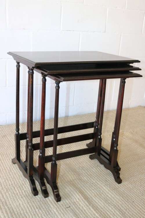 A fantastic set of teak stacking/ nesting tables, stunning in any living area in the home!
