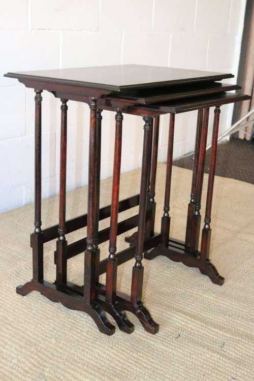 A fantastic set of teak stacking/ nesting tables, stunning in any living area in the home!