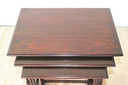 A fantastic set of teak stacking/ nesting tables, stunning in any living area in the home!