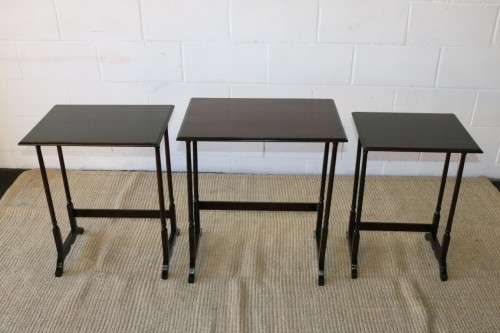 A fantastic set of teak stacking/ nesting tables, stunning in any living area in the home!