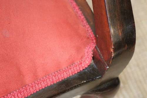 A fantastic antique Edwardian "duet parlour settee" couch w magnificent carved detailing - stunning!