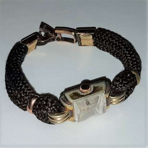 A fabulous vintage Swiss made W. Allermann Montreux "Fond Acier" Inoxydable ladies watch