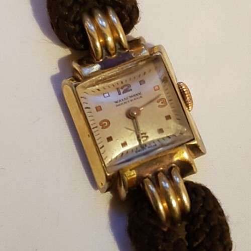 A fabulous vintage Swiss made W. Allermann Montreux "Fond Acier" Inoxydable ladies watch