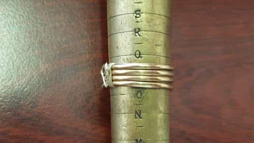 An incredible 14ct yellow gold ladies 4-band "puzzle" ring in its presentation box = stunning!!!