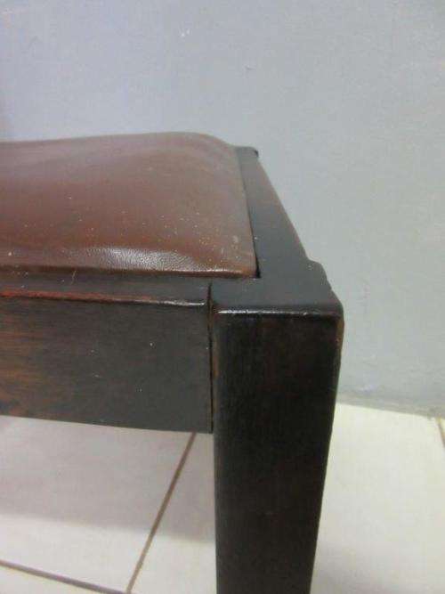 Two stunning solid Teak ladder back dining chairs, great occasional chairs - bid/chair - RS17Sale