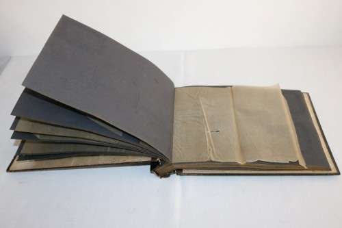 **RS17** A stunning Oriental black picture/ photo album with beautiful traditional art on the front