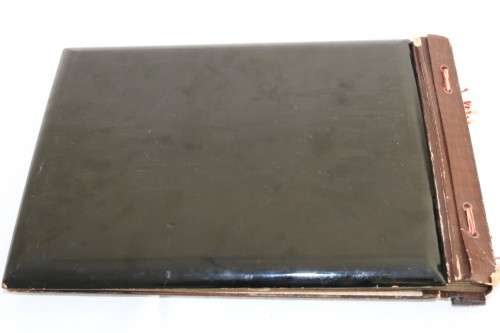**RS17** A stunning Oriental black picture/ photo album with beautiful traditional art on the front