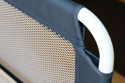 A practical and useful "Chelino Sleep Safe" toddler bed guard in good condition