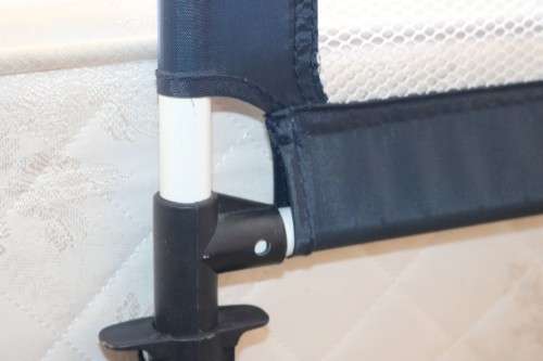 A practical and useful "Chelino Sleep Safe" toddler bed guard in good condition