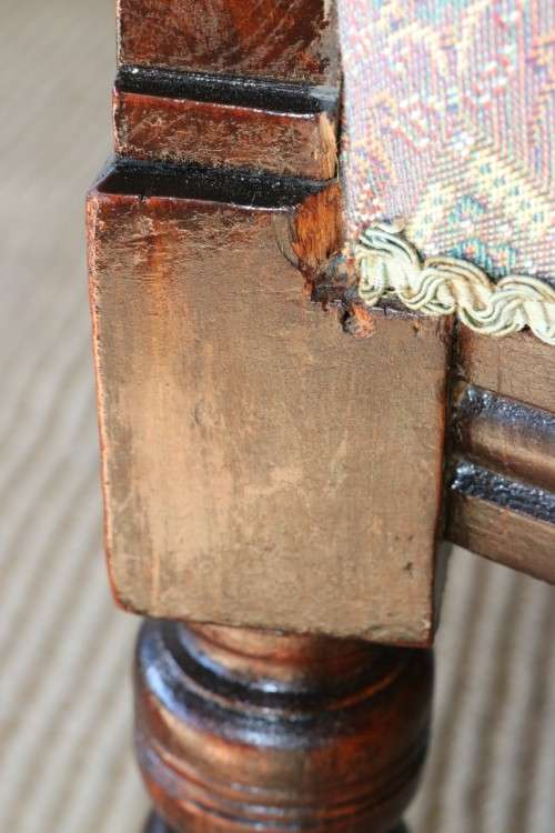 A superb antique Edwardian upholstered library armchair on its original castors - amazing!