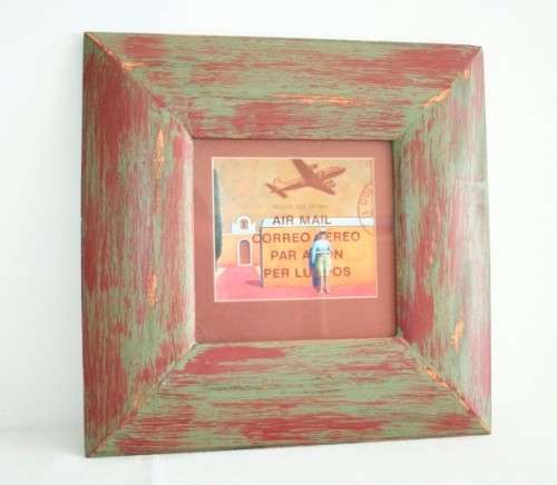 Gorgeous & unusual Postal - Per Airmail envelope & stamp framed print in lovely condition - RS17Sale