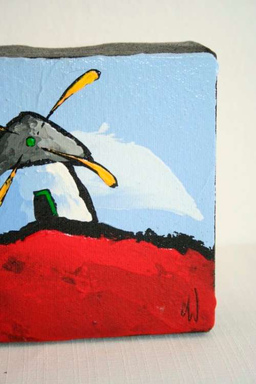 A pair of stunning and very vibrant original signed oil on canvas paintings by artist Claire Walker