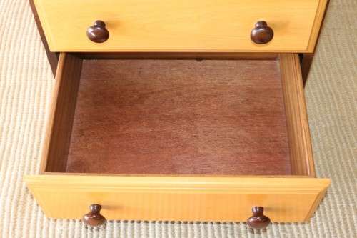 A fantastic tall solid yellowwood and imbuia "tallboy" chest of drawers in stunning condition
