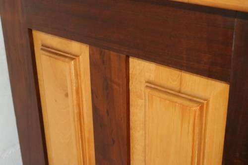 A fantastic tall solid yellowwood and imbuia "tallboy" chest of drawers in stunning condition