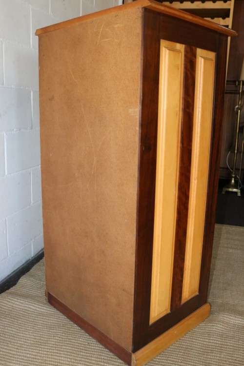 A fantastic tall solid yellowwood and imbuia "tallboy" chest of drawers in stunning condition