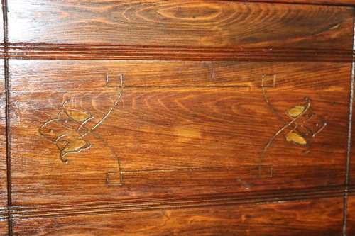 A spectacular 19th Century antique Oak drop-leaf, fall-top "plantation desk" with turned legs - WOW!