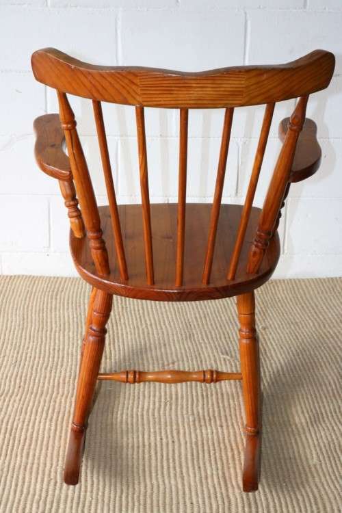 A lovely sturdy wooden rocking chair - gorgeous in a baby room or on a patio - RS17Sale