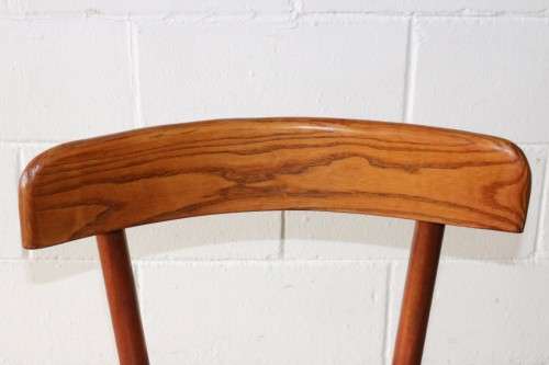 A stunning vintage solid oak "Woodbender Renato" occasional/ dining chair in great condition RS17din