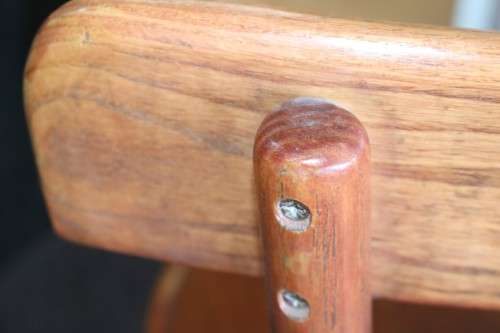 A stunning vintage solid oak "Woodbender Renato" occasional/ dining chair in great condition RS17din