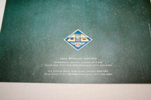 A very rare Jack Barclay Limited "Master at Work" brochure; fitters to Rolls Royce & Bentley Cars