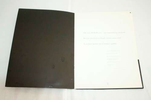 An amazing 1995 Rolls Royce Marques brochure with "Teaser" cards and a comprehensive spec card