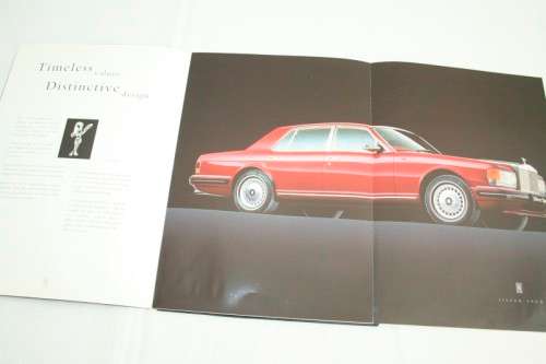 An amazing 1995 Rolls Royce Marques brochure with "Teaser" cards and a comprehensive spec card